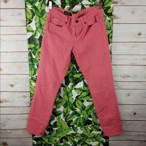 JCrew toothpick ankle jeans